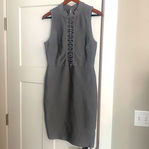 Bodycon Dress - Silver - Size M